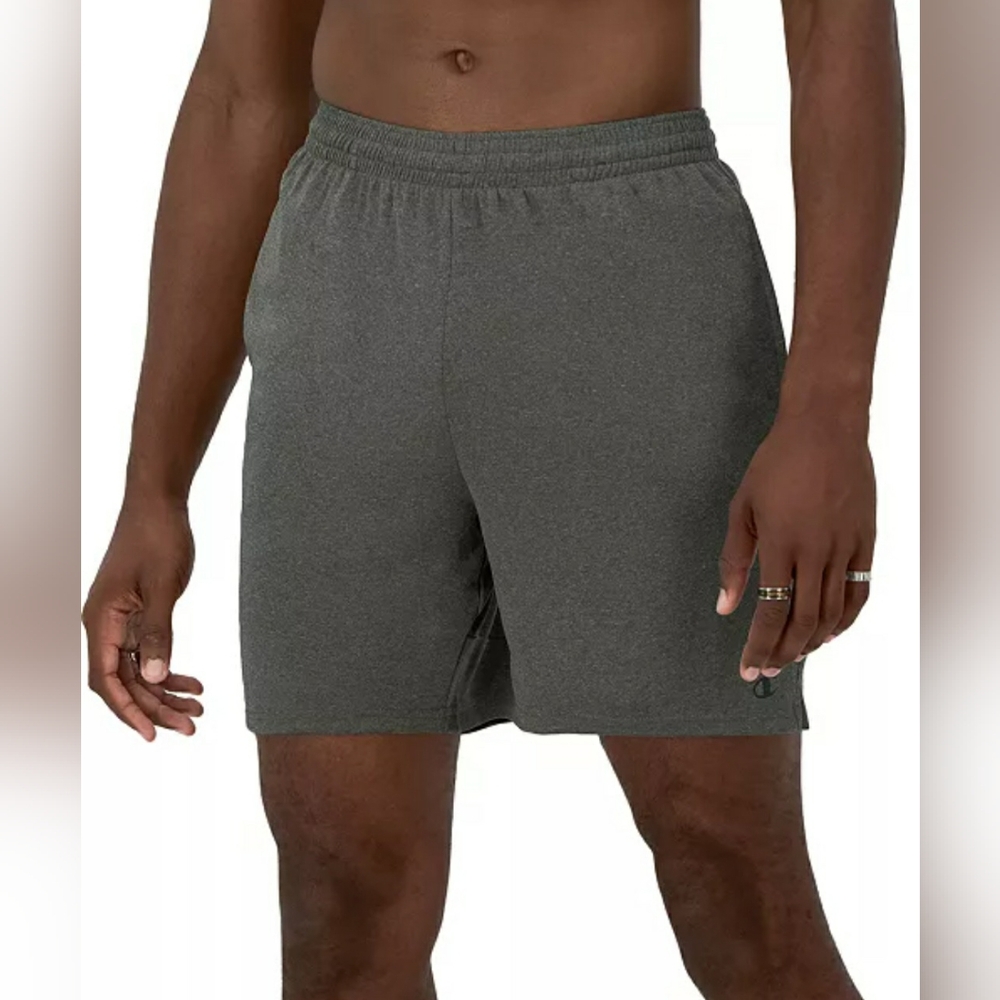 Champion Men's Double Dry Moisture Wicking Sport Shorts 7" Inseam Gray Size XL